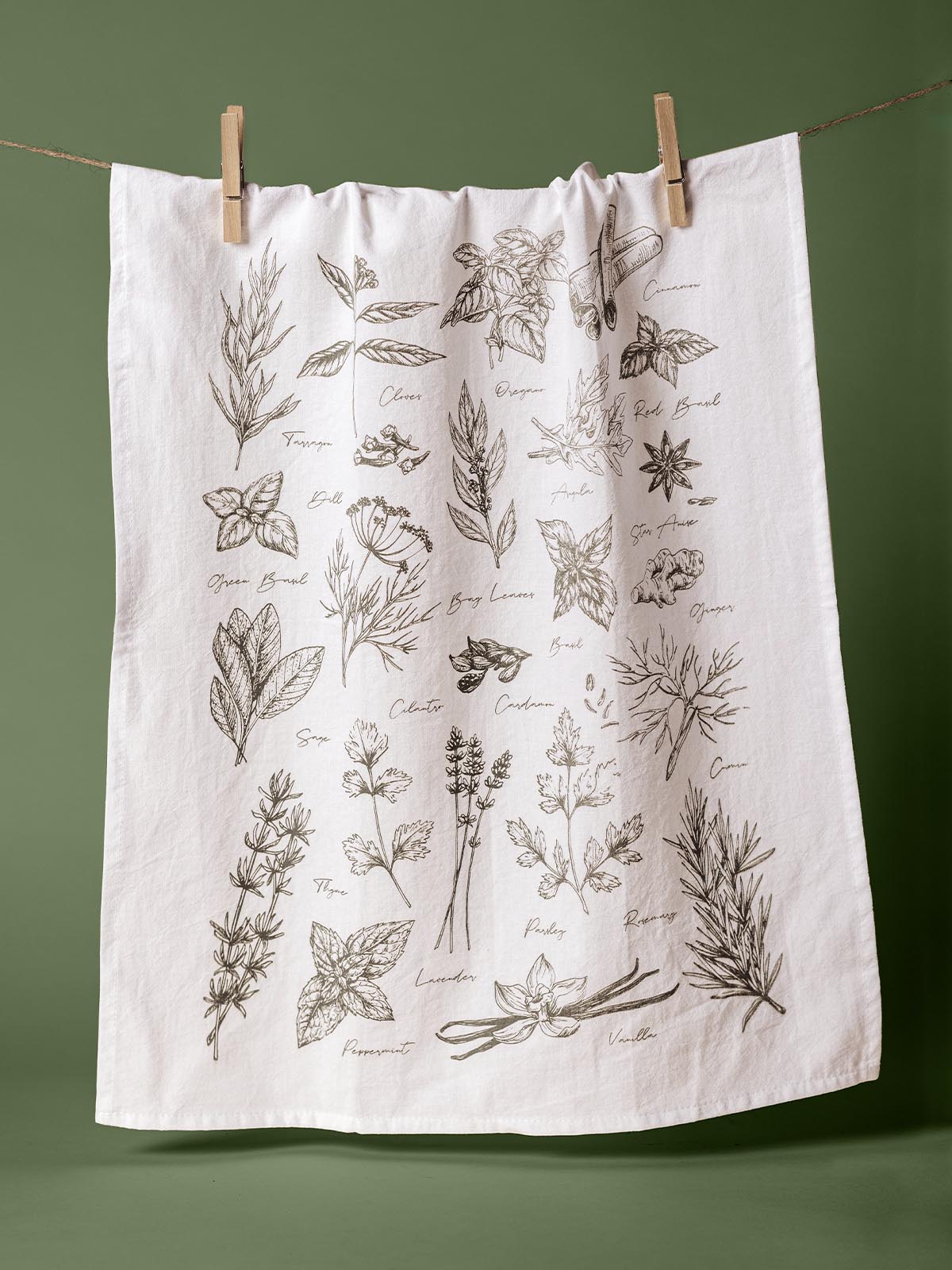 Watercolor Tea Towel
