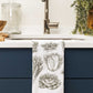 Garden Greens Cabbage Tea Towel