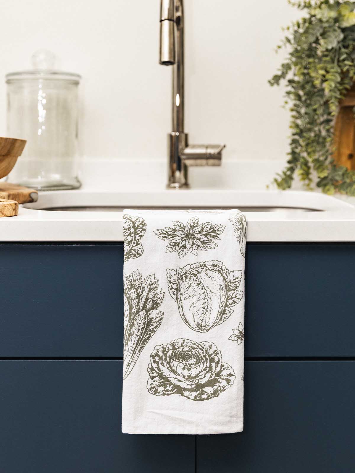 Garden Greens Cabbage Tea Towel