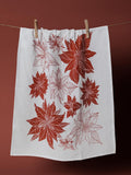 Poinsettia Tea Towel