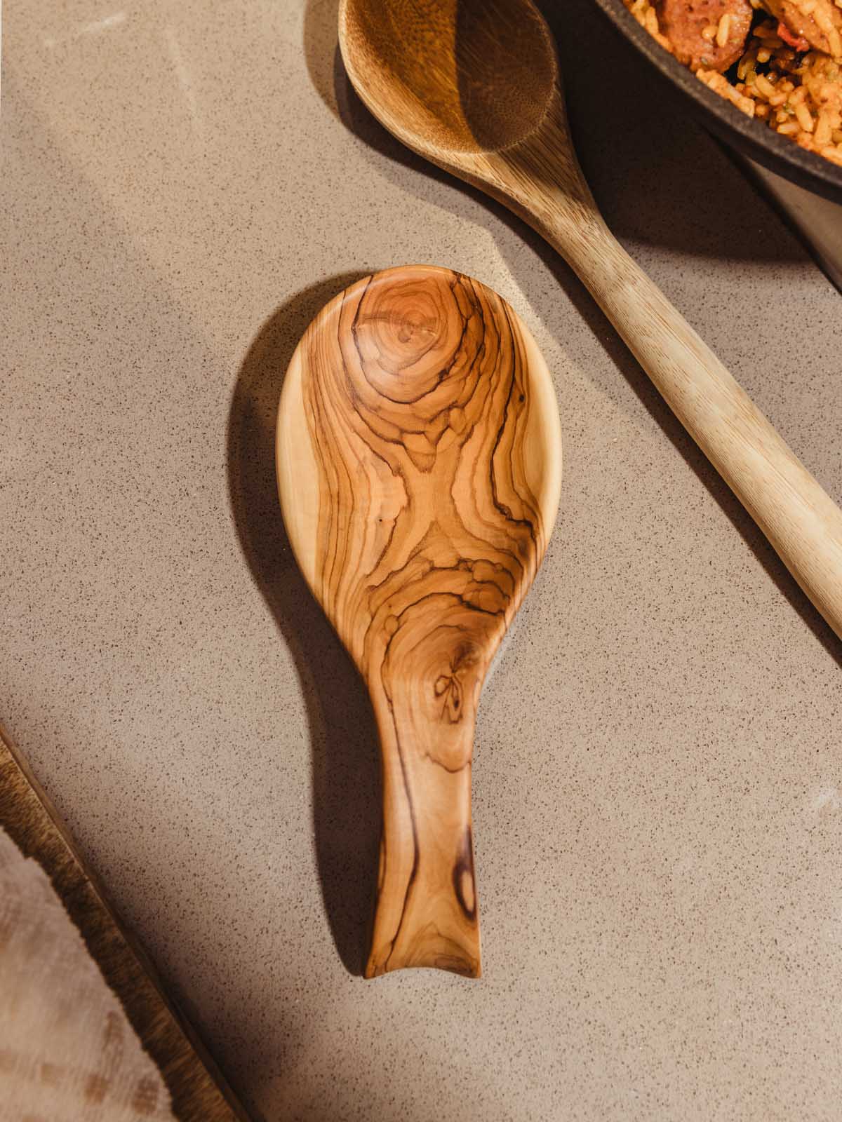 Olive Wood Spoon Rest
