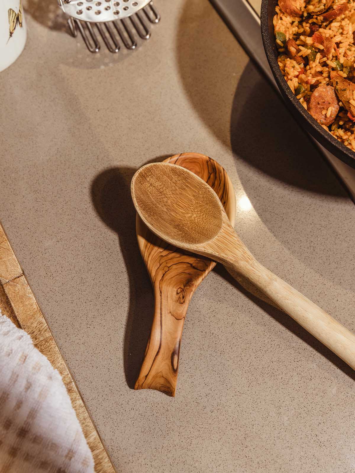 Olive Wood Spoon Rest