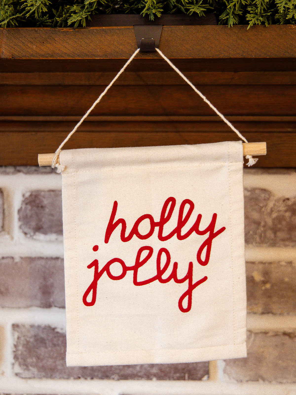 Holly Jolly Christmas Canvas Wall Art