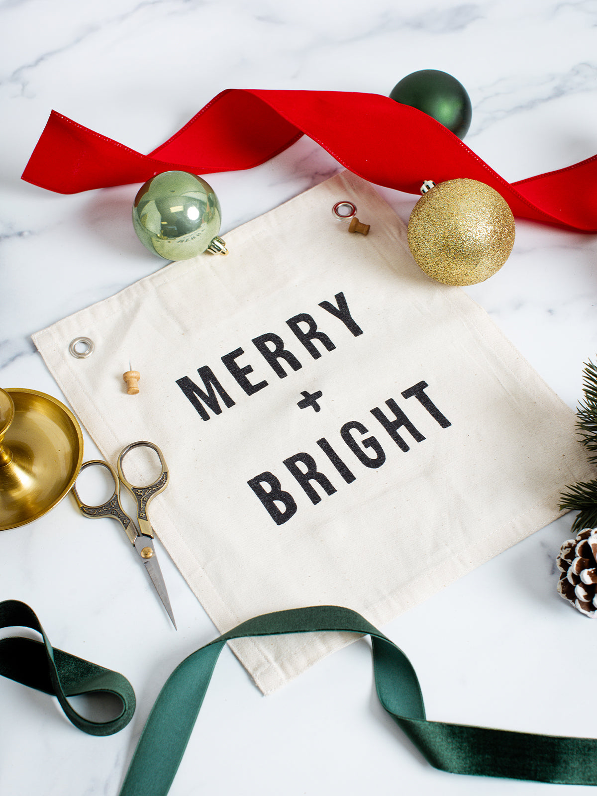 Merry Bright Banner