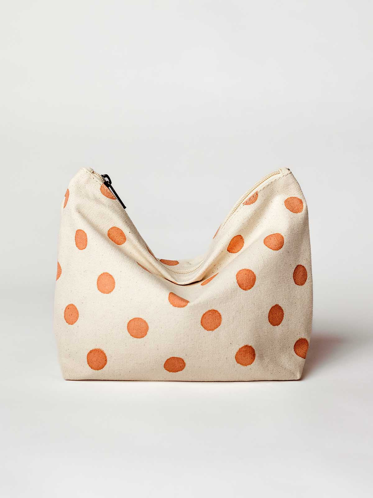 Large Waterproof Pouch-Clay Dot