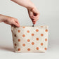 Large Waterproof Pouch-Clay Dot