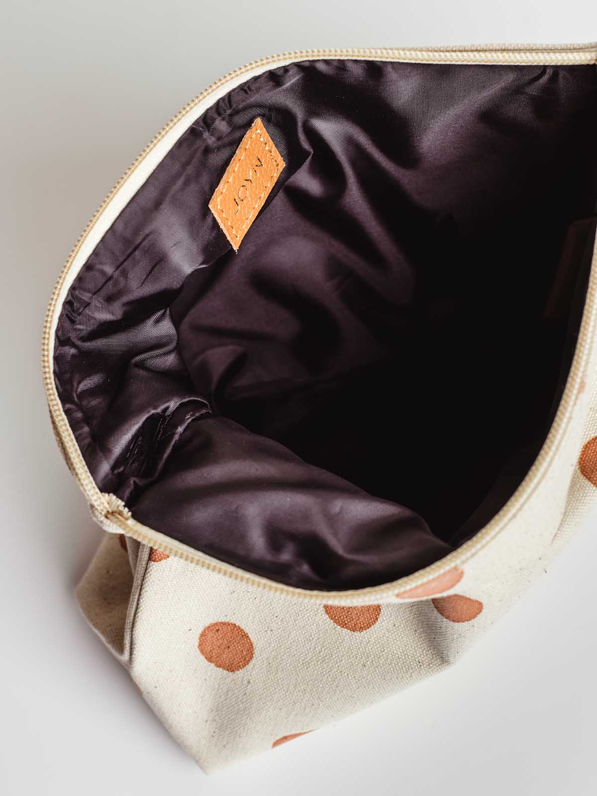 Large Waterproof Pouch-Clay Dot
