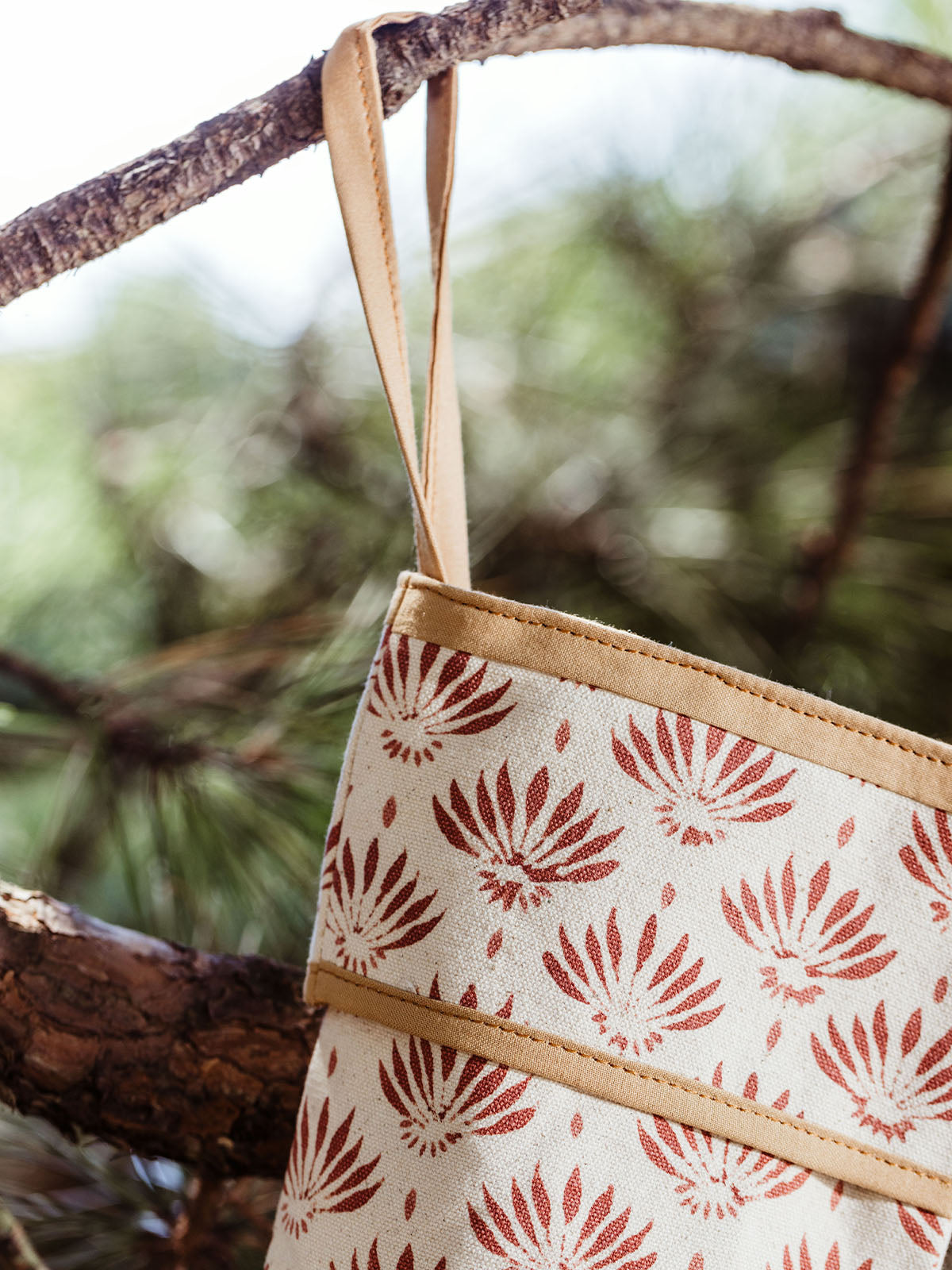Handmade Christmas Stocking - Forest Print