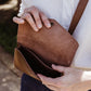 Brown Leather Crossbody Bag