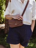 Brown Leather Crossbody Bag