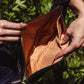 Black Leather Moon Sling Bag