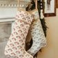 Handmade Christmas Stocking - Forest Print