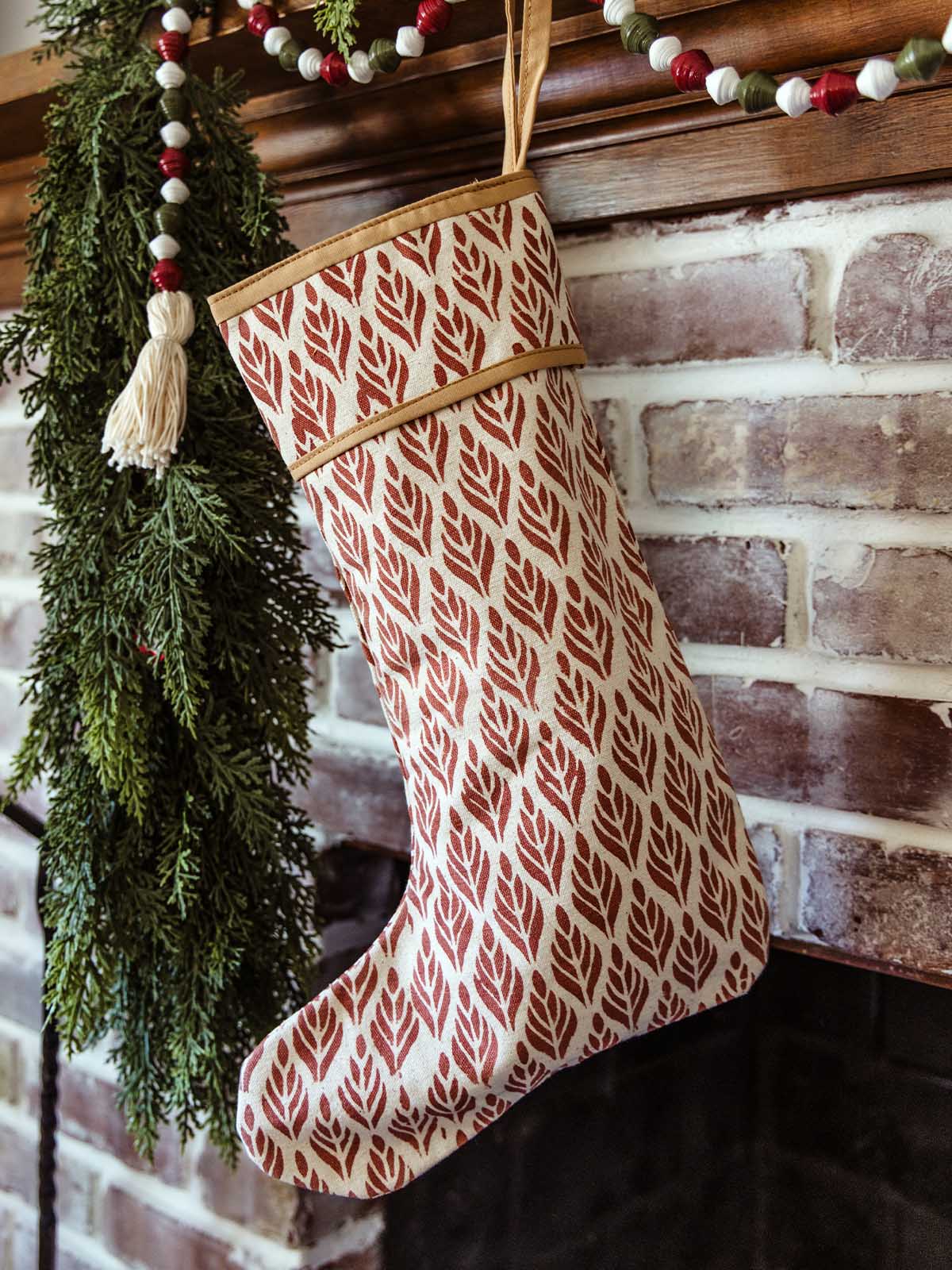 Handmade Christmas Stockings-Juniper Print