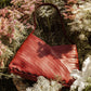 Crisscross Leather Handbag in Cherry