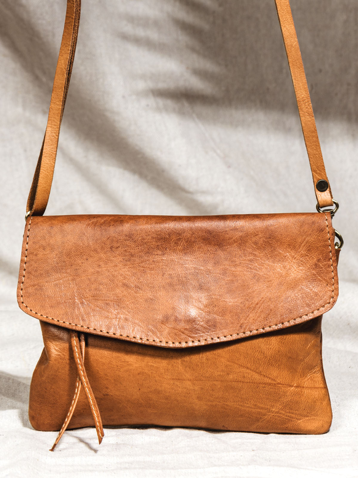 Leather Crossbody Clutch
