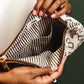 Diamond Leather Clutch