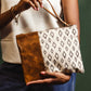 Diamond Leather Clutch