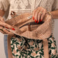 Palash Canvas Tote Bag with Leather Handles