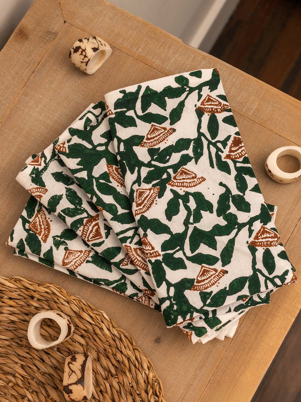 Palash Floral Cloth Napkins