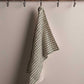 Green Leher Linen Tea Towel
