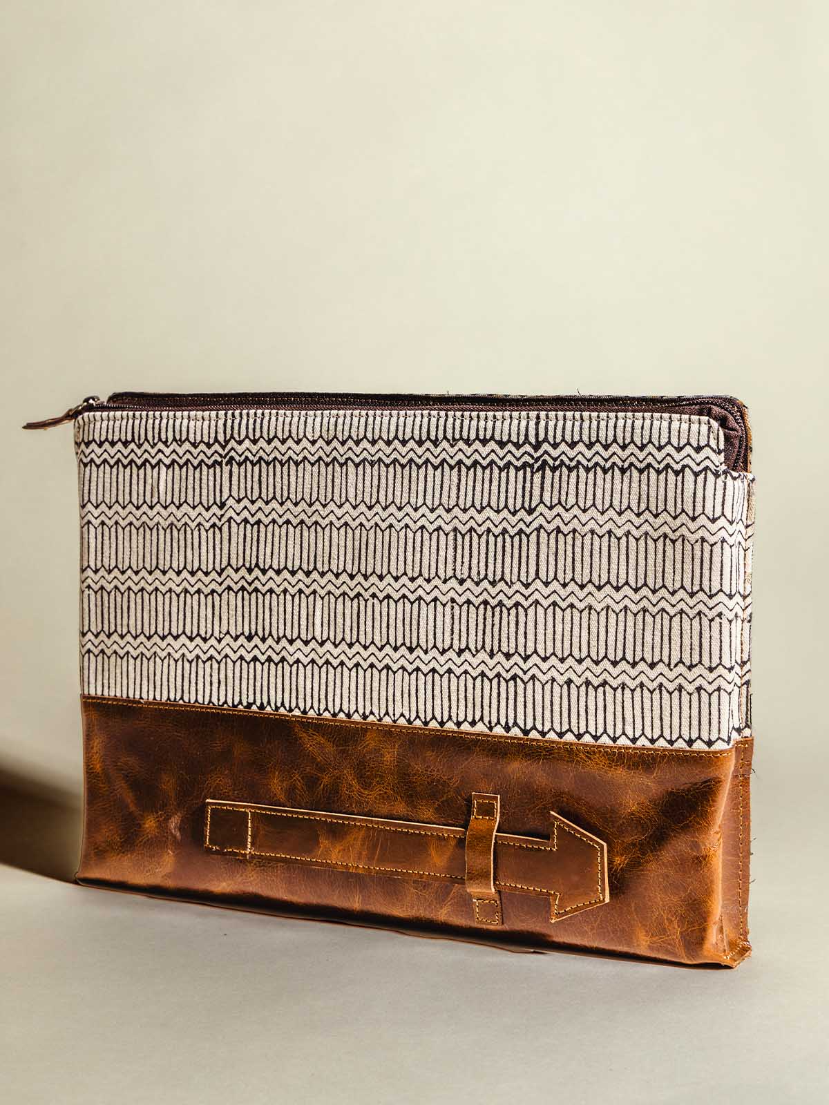 Arrow Leather Laptop Sleeve/Carryall