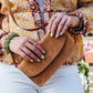 Safari Leather Crossbody Wallet Purse