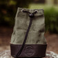 Canvas & Leather Shell Bag