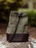 Canvas & Leather Shell Bag