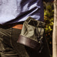 Canvas & Leather Shell Bag