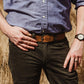 Men's Leather Belt in Chestnut