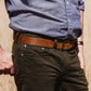 Men's Leather Belt in Chestnut