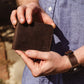 Men's Leather Bifold Wallet-Espresso