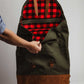 Kilele Canvas & Leather Backpack- Green