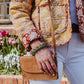 Safari Leather Crossbody Wallet Purse