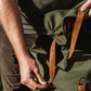 Kilele Canvas & Leather Backpack- Green