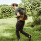 Kilele Canvas & Leather Backpack- Green