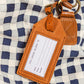 Kilele Brown Leather Luggage Tag