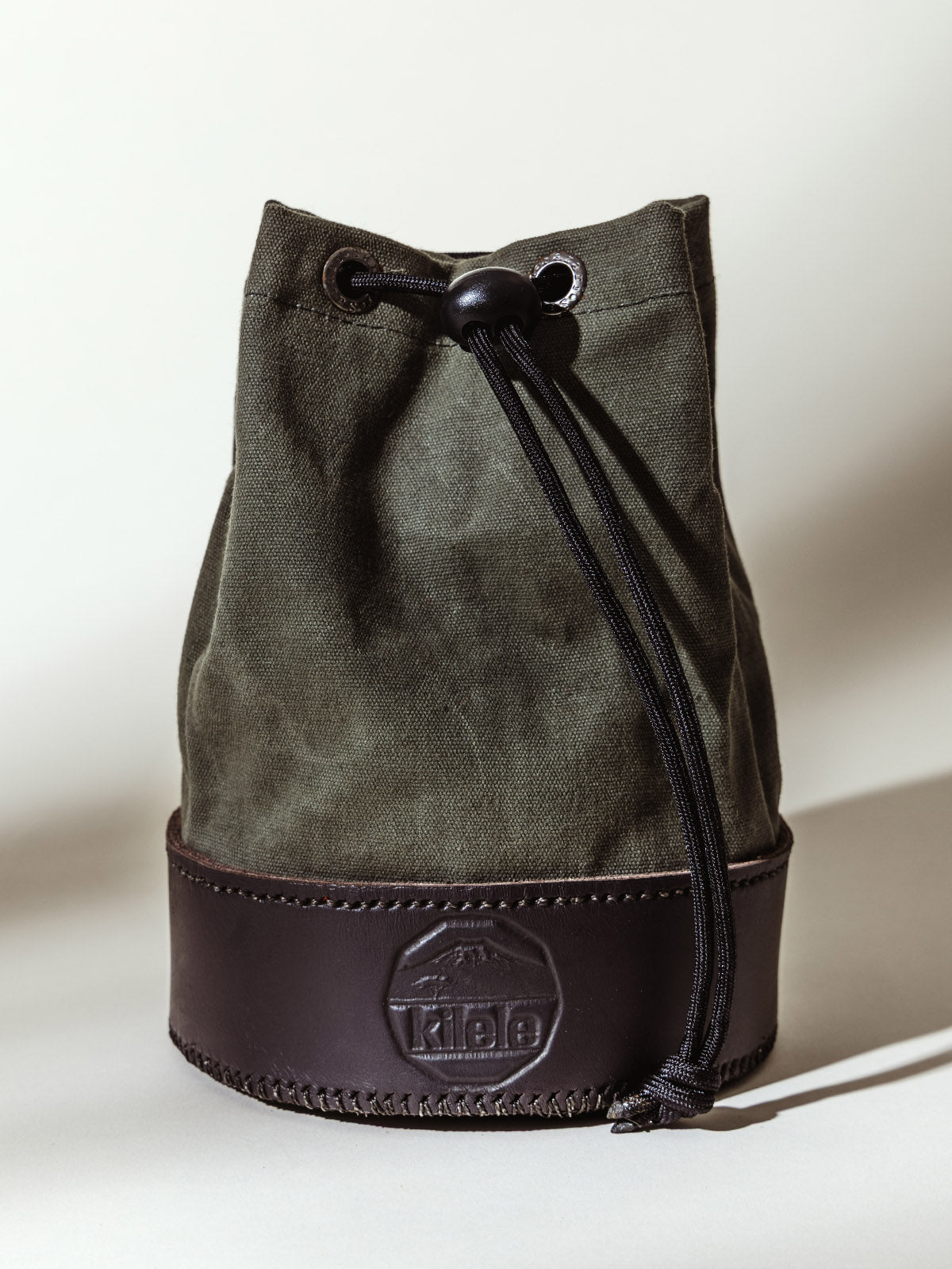Canvas & Leather Shell Bag