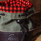 Canvas & Leather Shell Bag