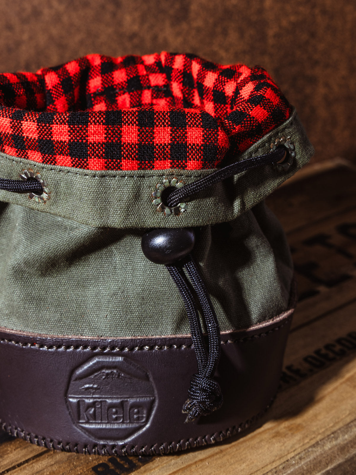 Canvas & Leather Shell Bag