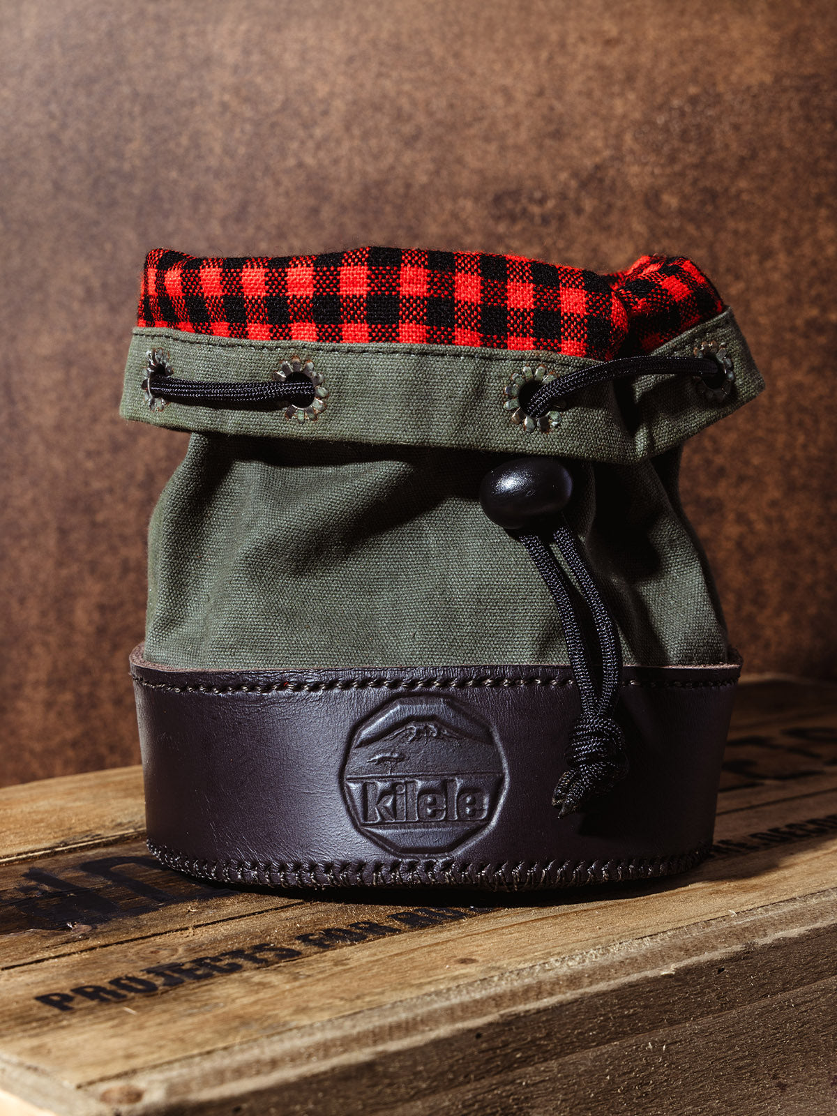 Canvas & Leather Shell Bag