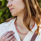 Yara Coral Pink Beaded Necklace