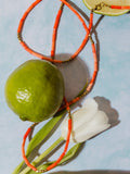 Yara Coral Pink Beaded Necklace