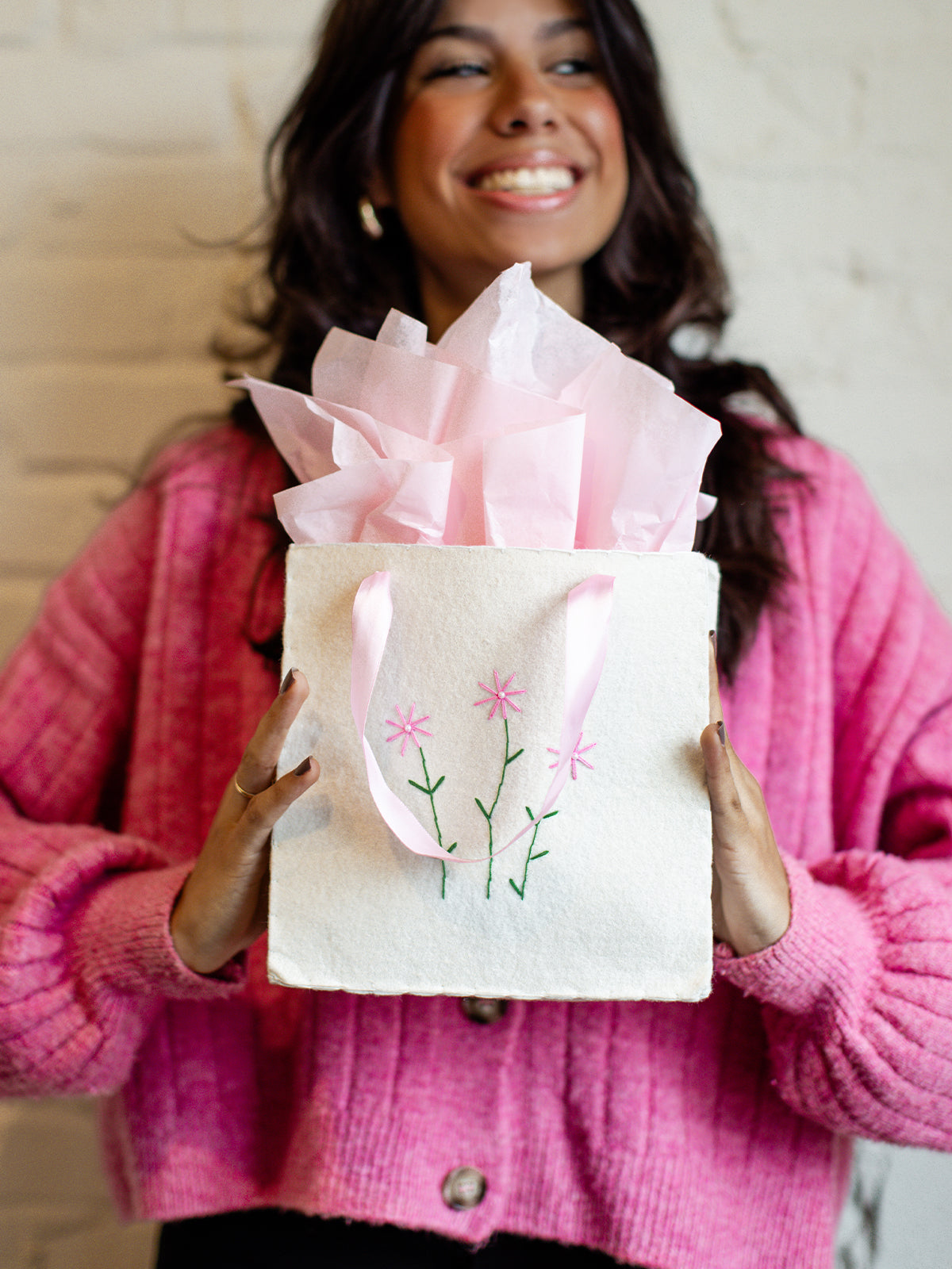 Flower Reusable Gift Bag