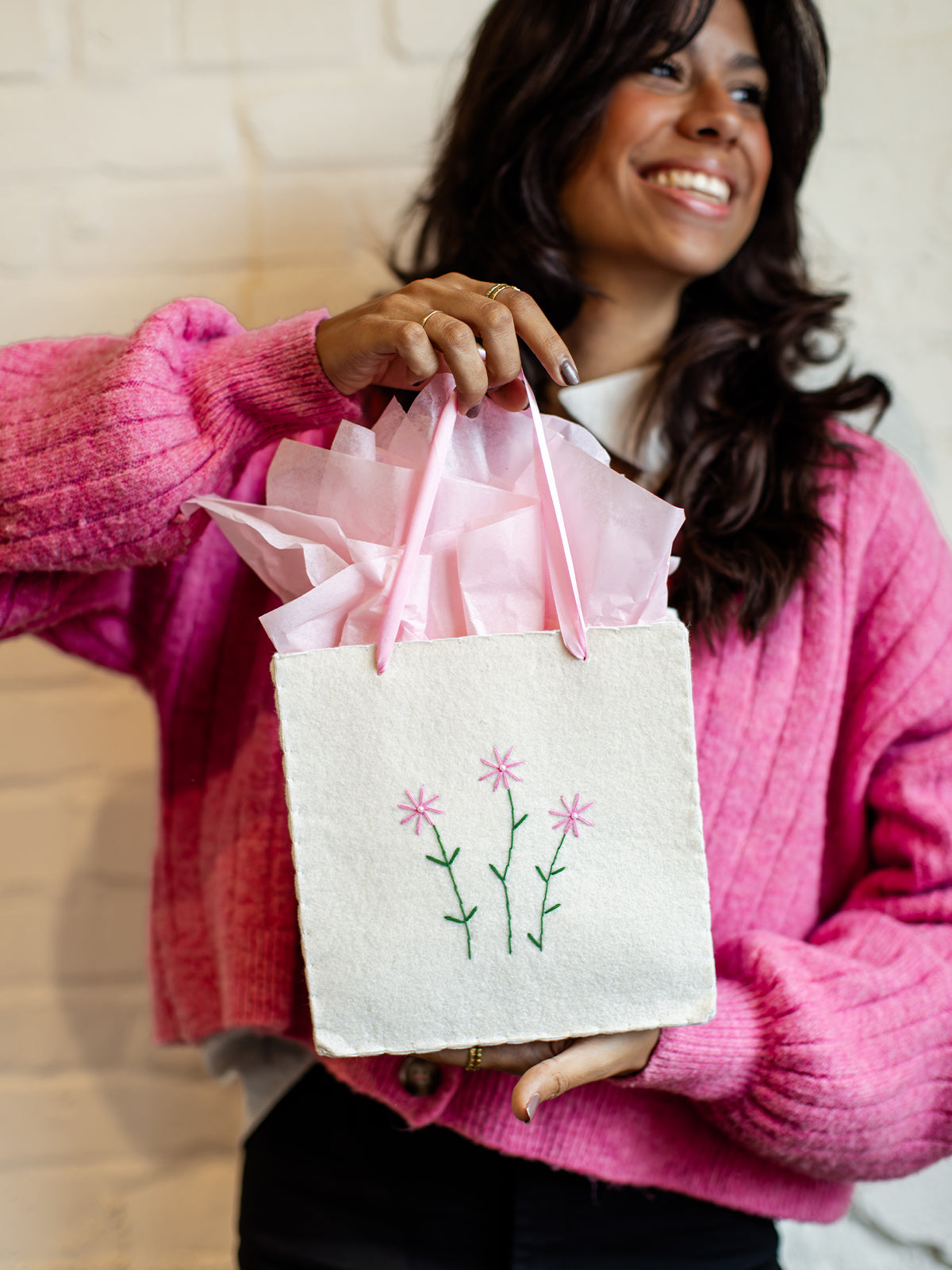 Flower Reusable Gift Bag