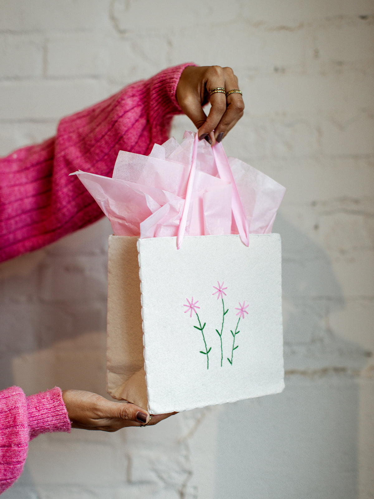 Flower Reusable Gift Bag