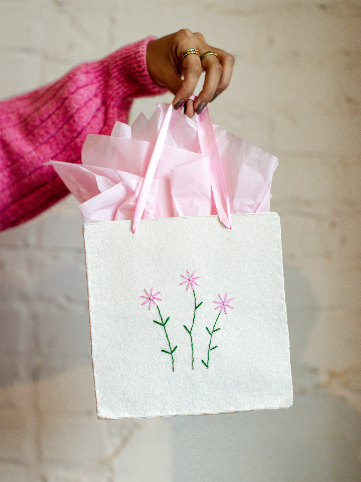 Flower Reusable Gift Bag