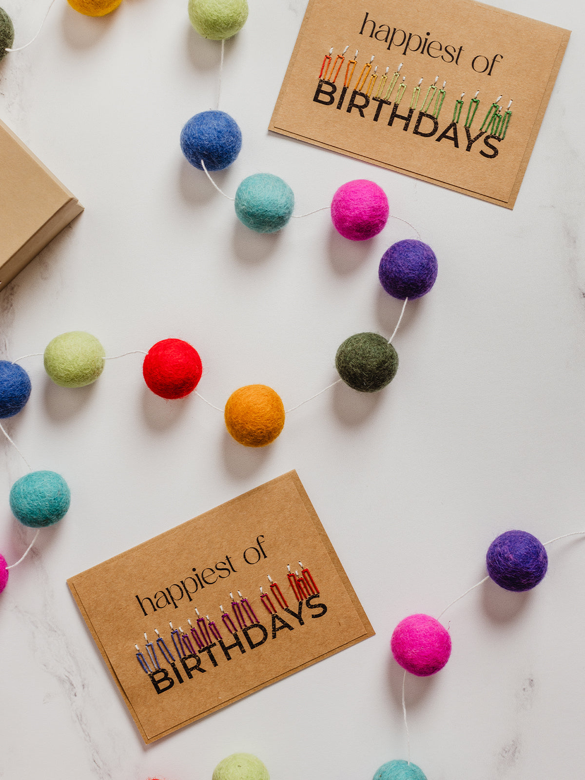 Colorful Pom Pom Garland