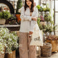 Wildflower Bicycle Canvas Tote