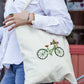 Wildflower Bicycle Canvas Tote